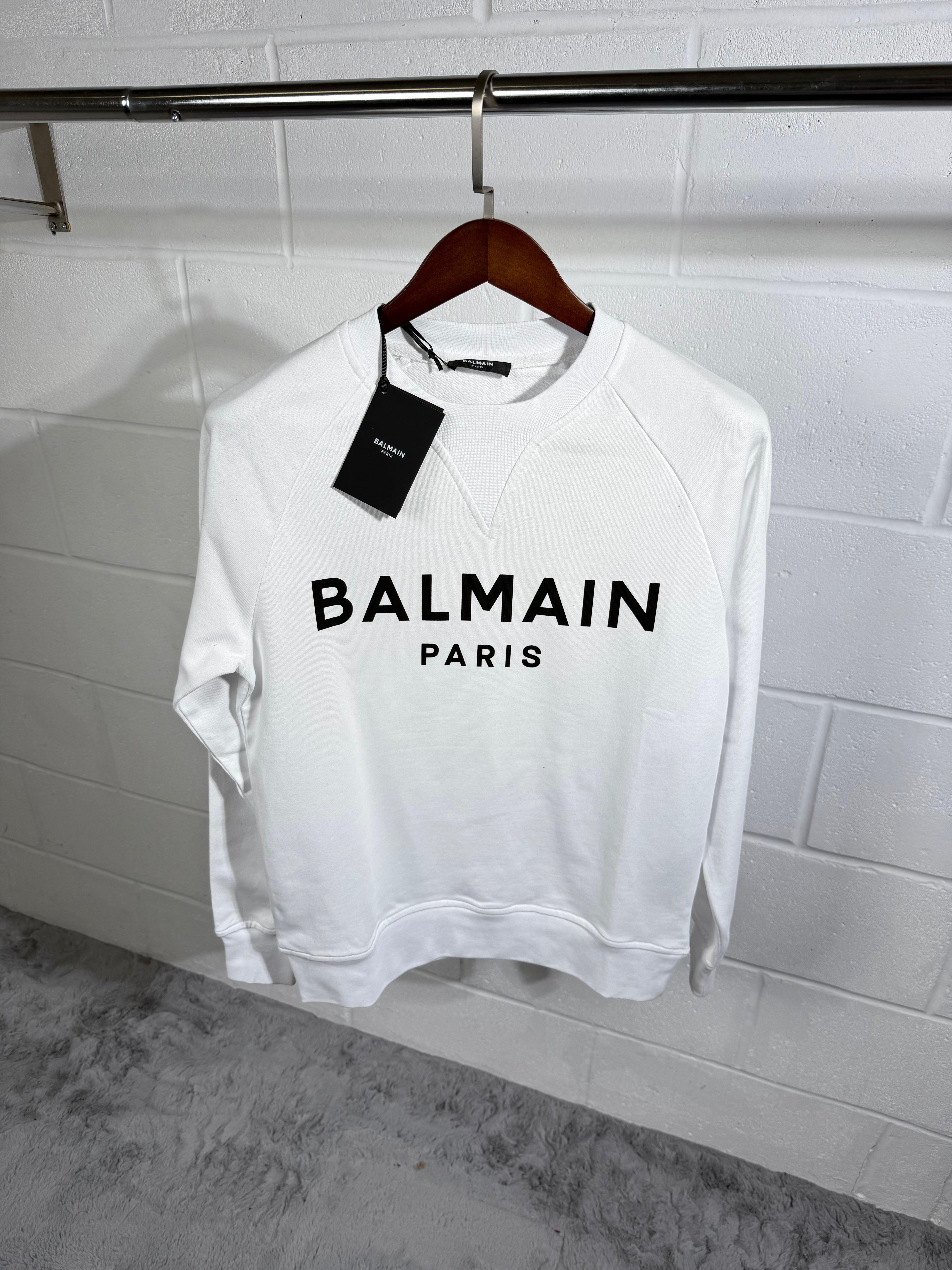 BALMAIN SWEATER white