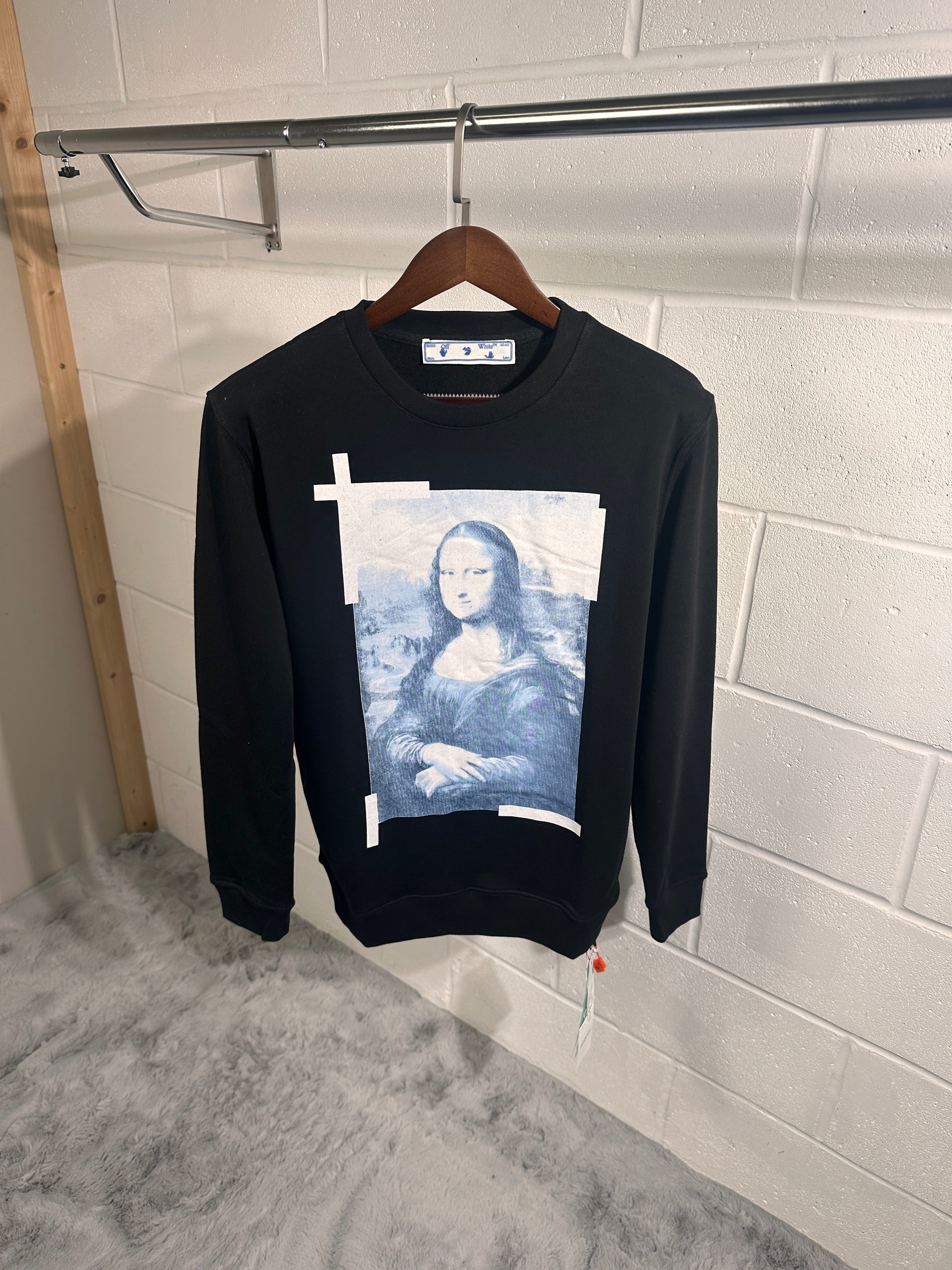 OFF white Mona Lisa sweatshirt black