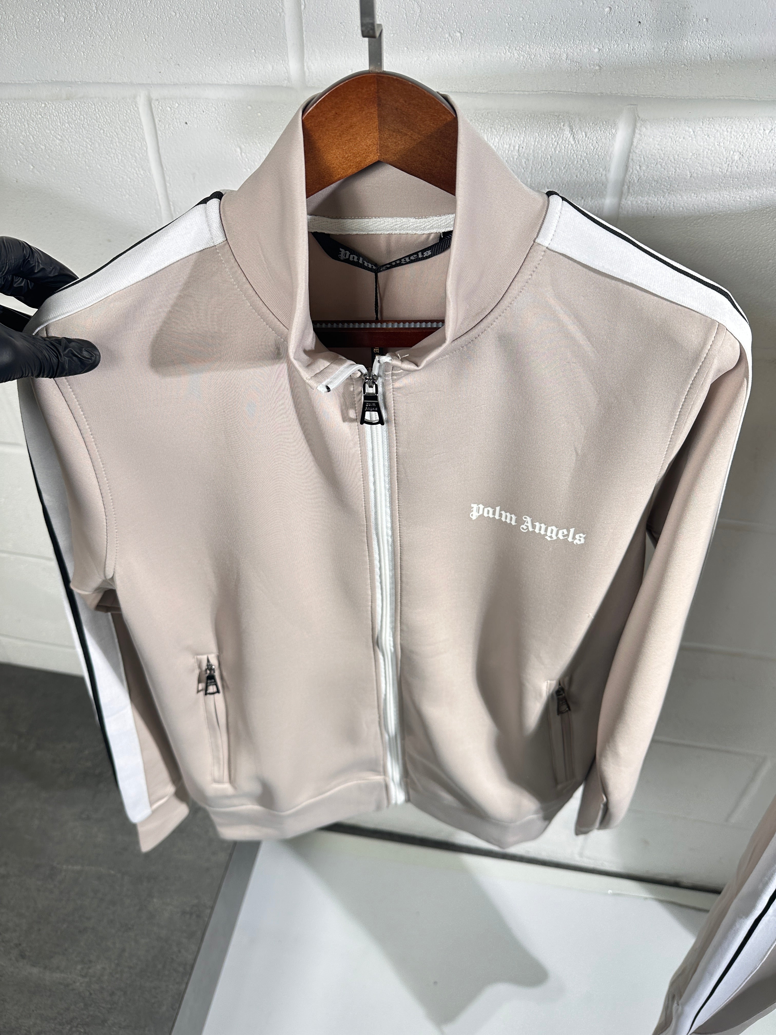 Palm angels tracksuit beige