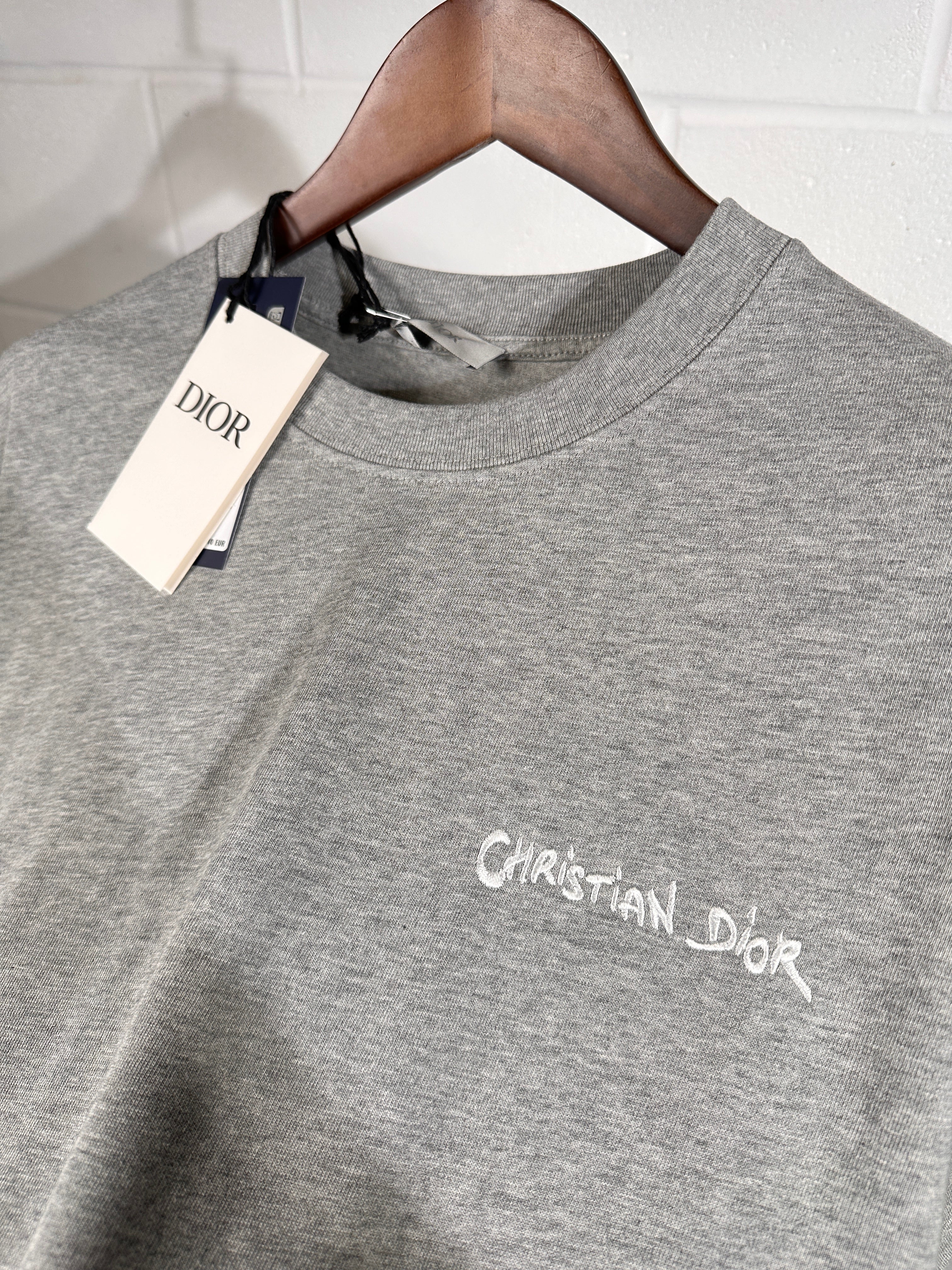 Dior logo tee grey