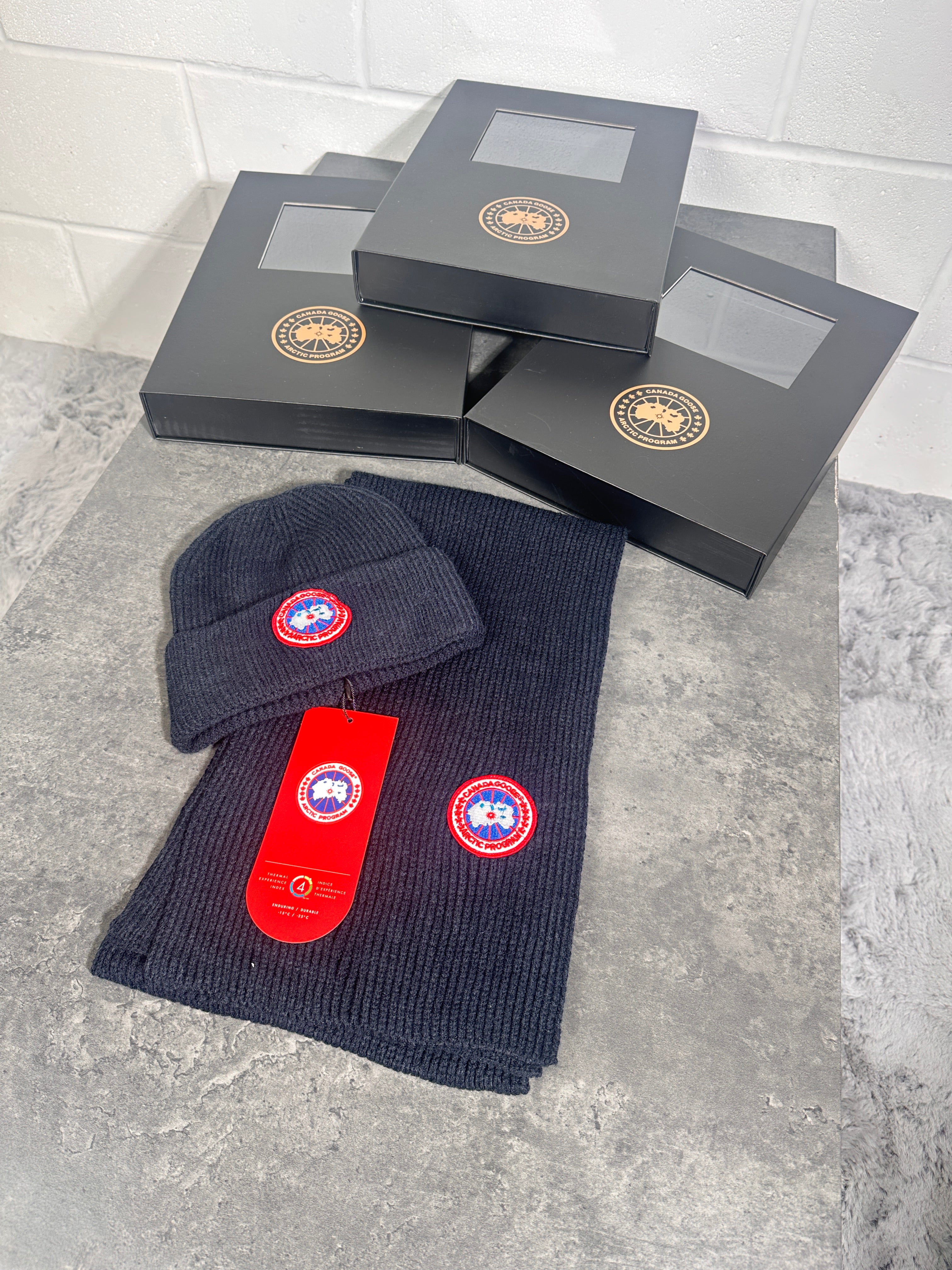 CG hat n scarf set navy