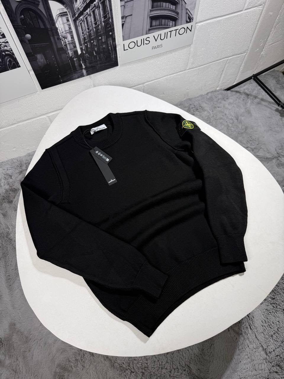 SI KNITTED JUMPER BLACK