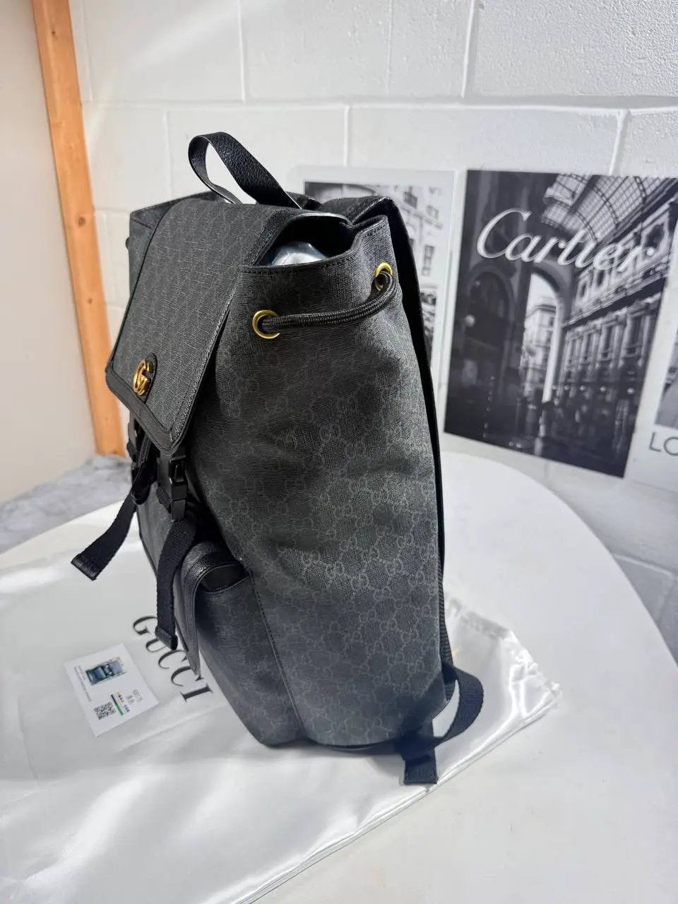 UCCI LEATHER BACKPACK