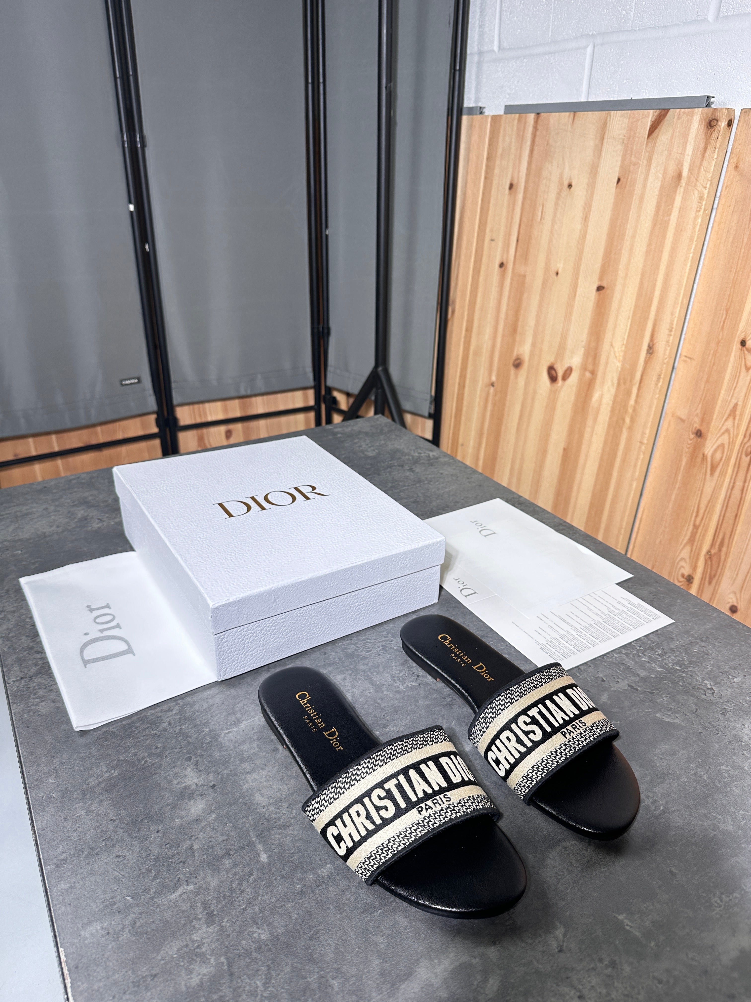 Christian Dior - slides black