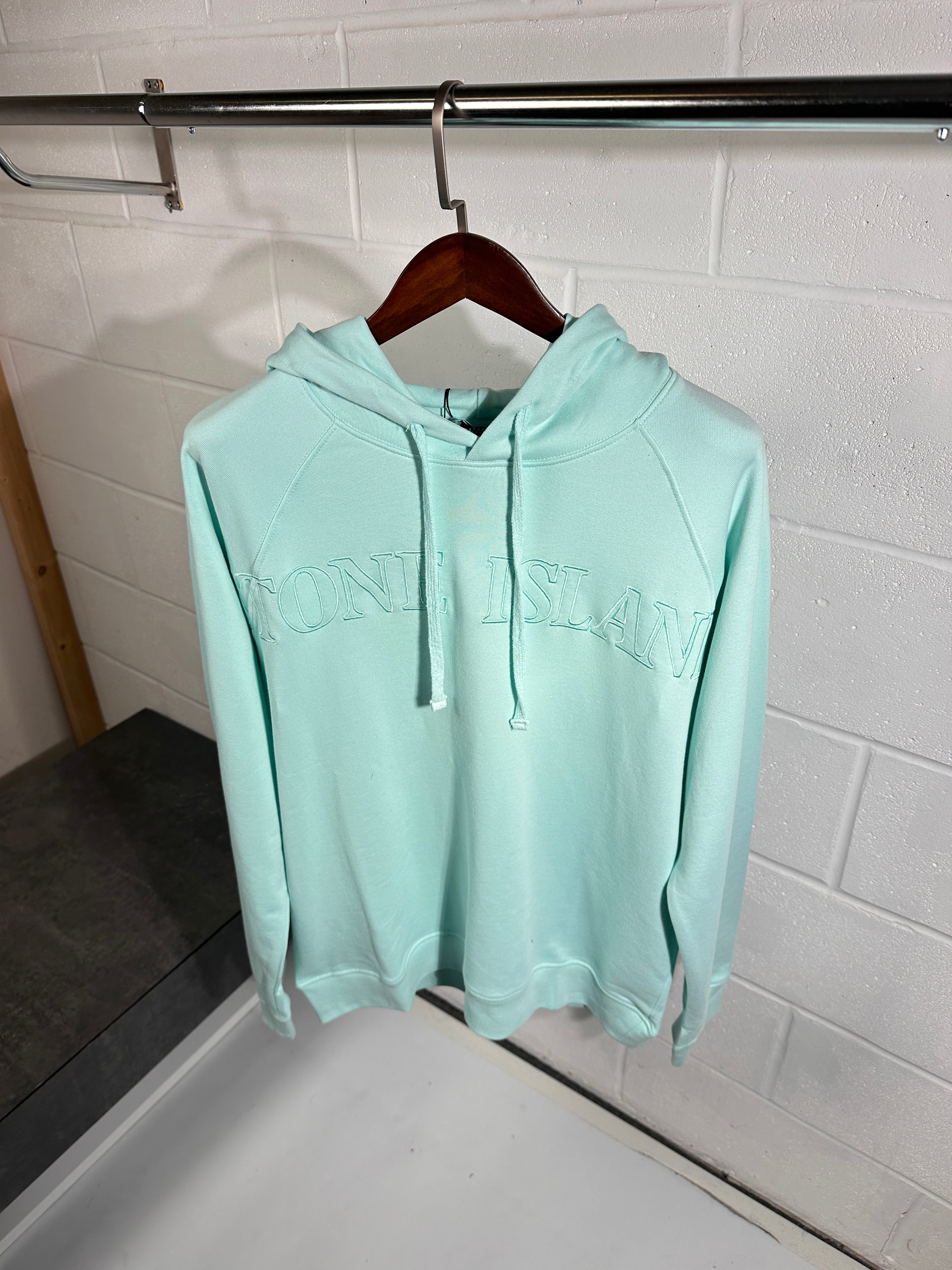 SI ghost logo hoodie mint