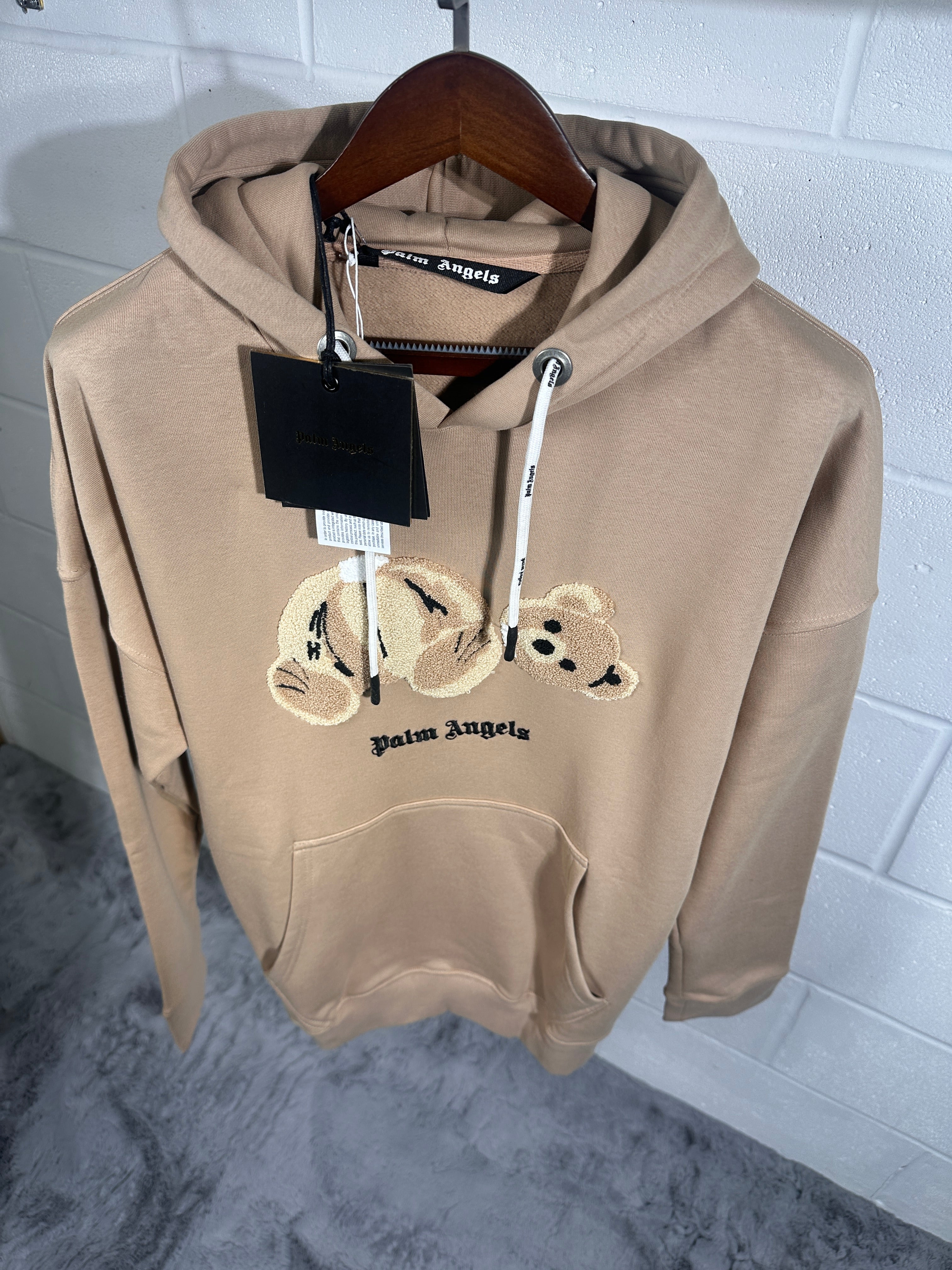 Palm angels hoodie beige