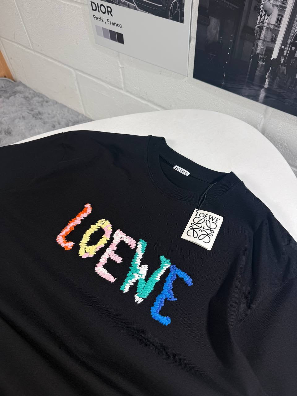 LOWE EMBROIDERED LOGO TSHIRT