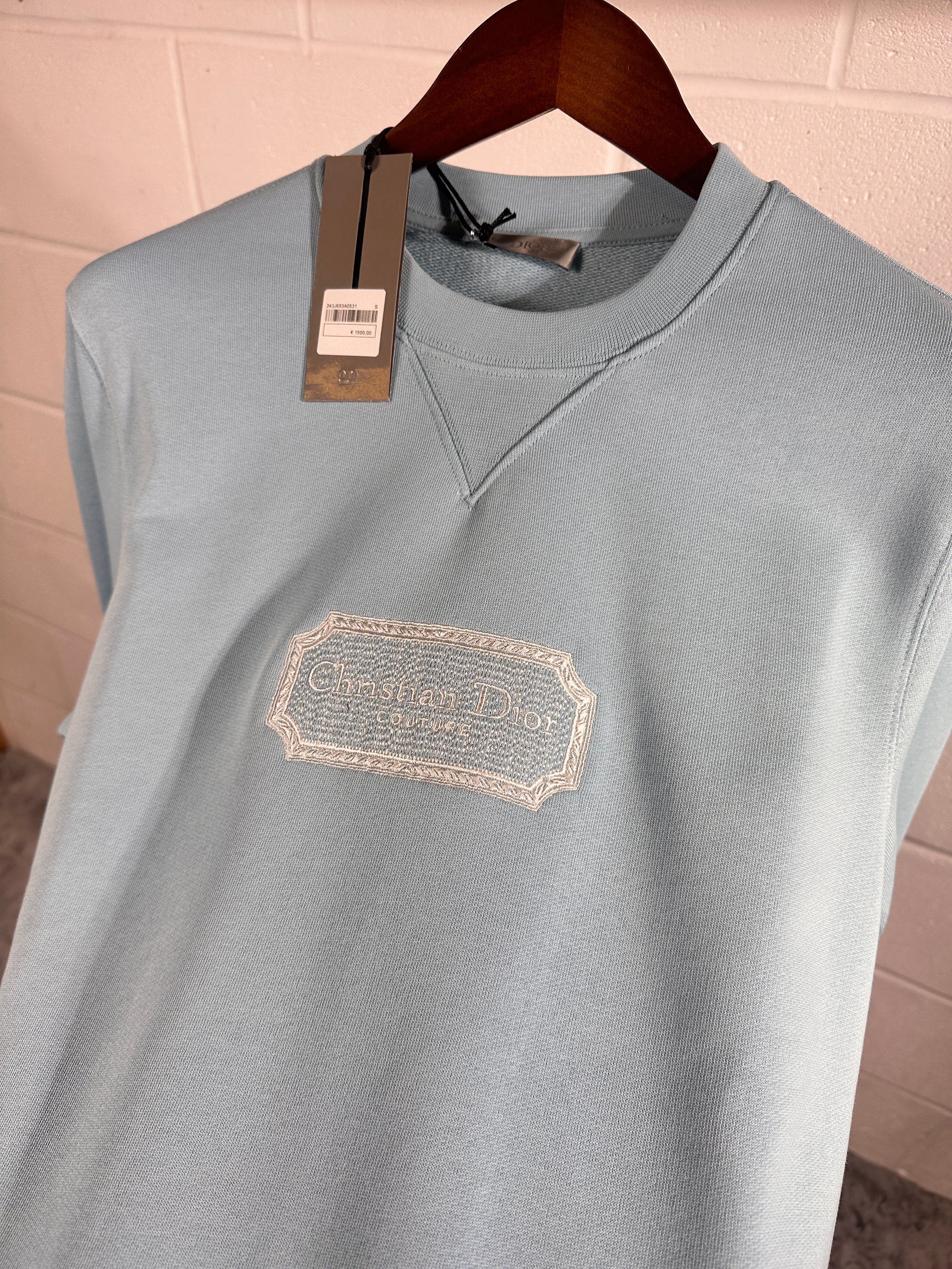 Dior sweatshirt sky blue