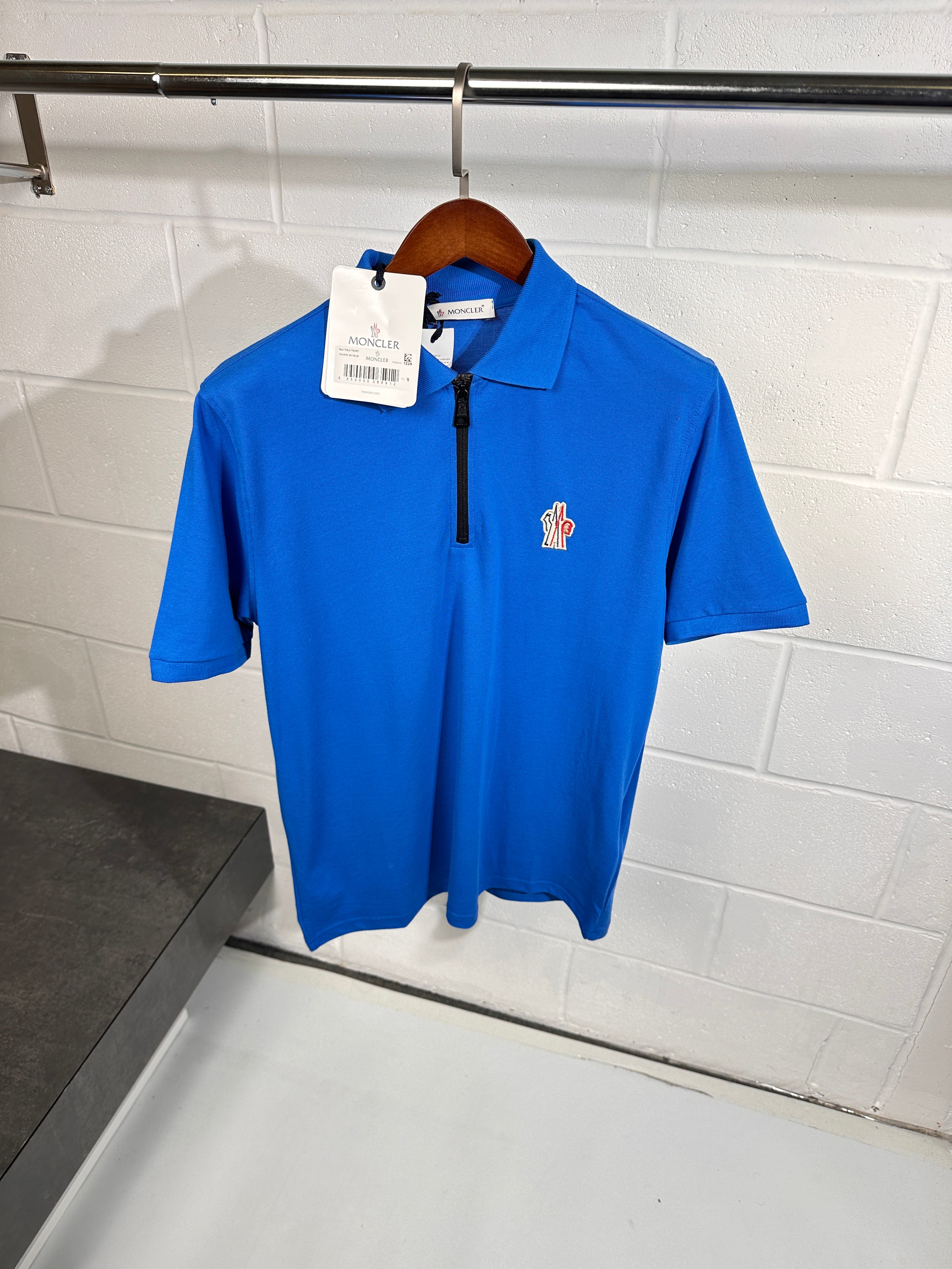 Moncler fragment polo blue