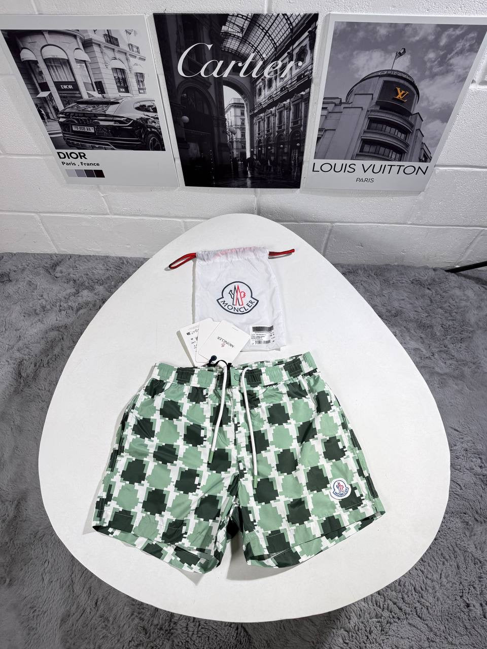 MNCLR PIXELATED PRINT SHORTS