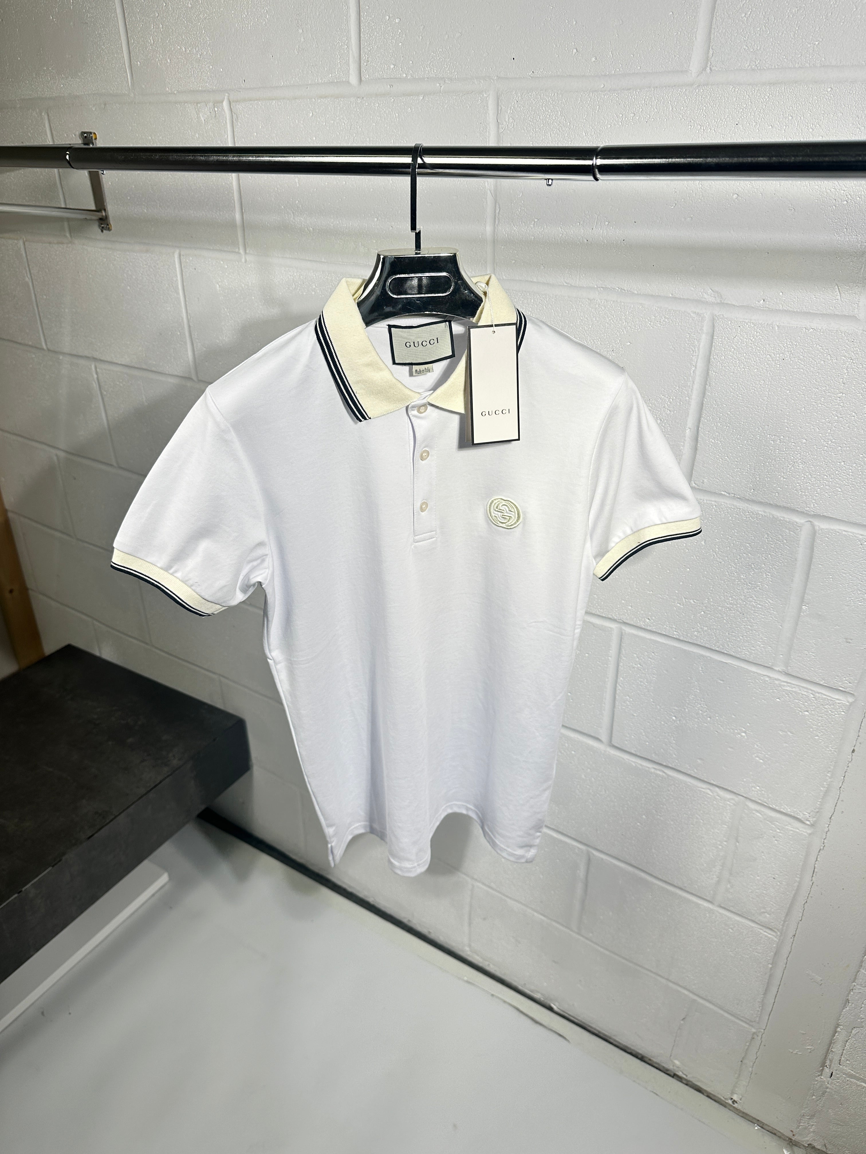 Gucci logo polo white