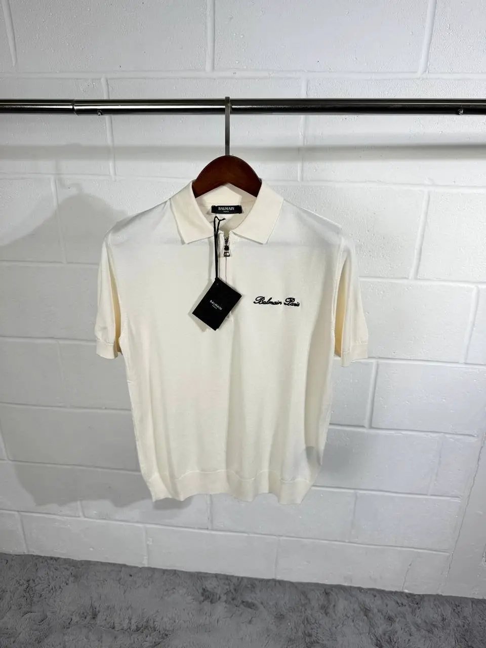 BLMN POLO WHITE KNITTED Stock supplier