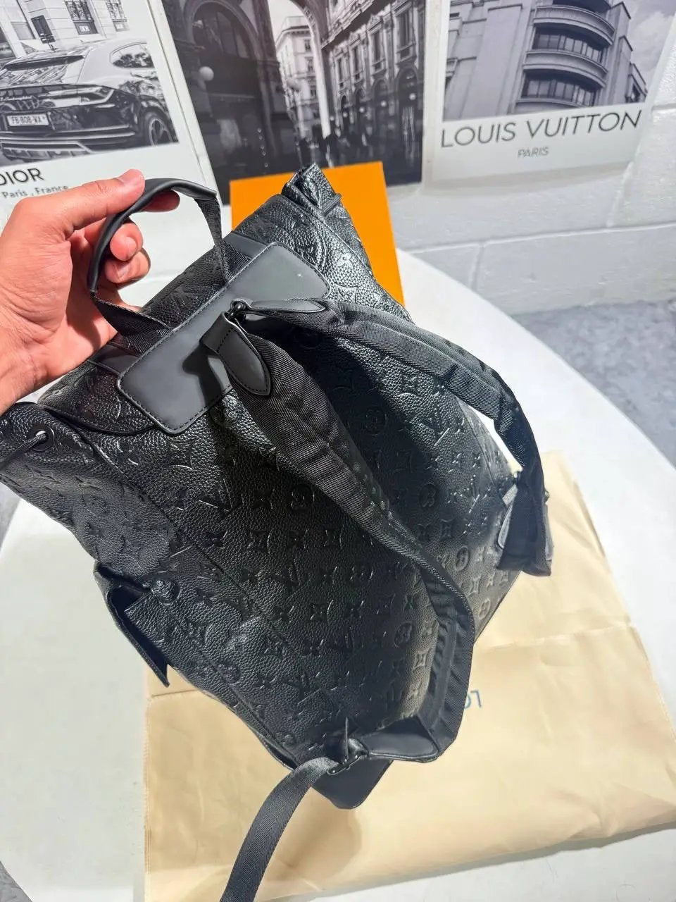 LVE BLACK LOGO BACKPACK