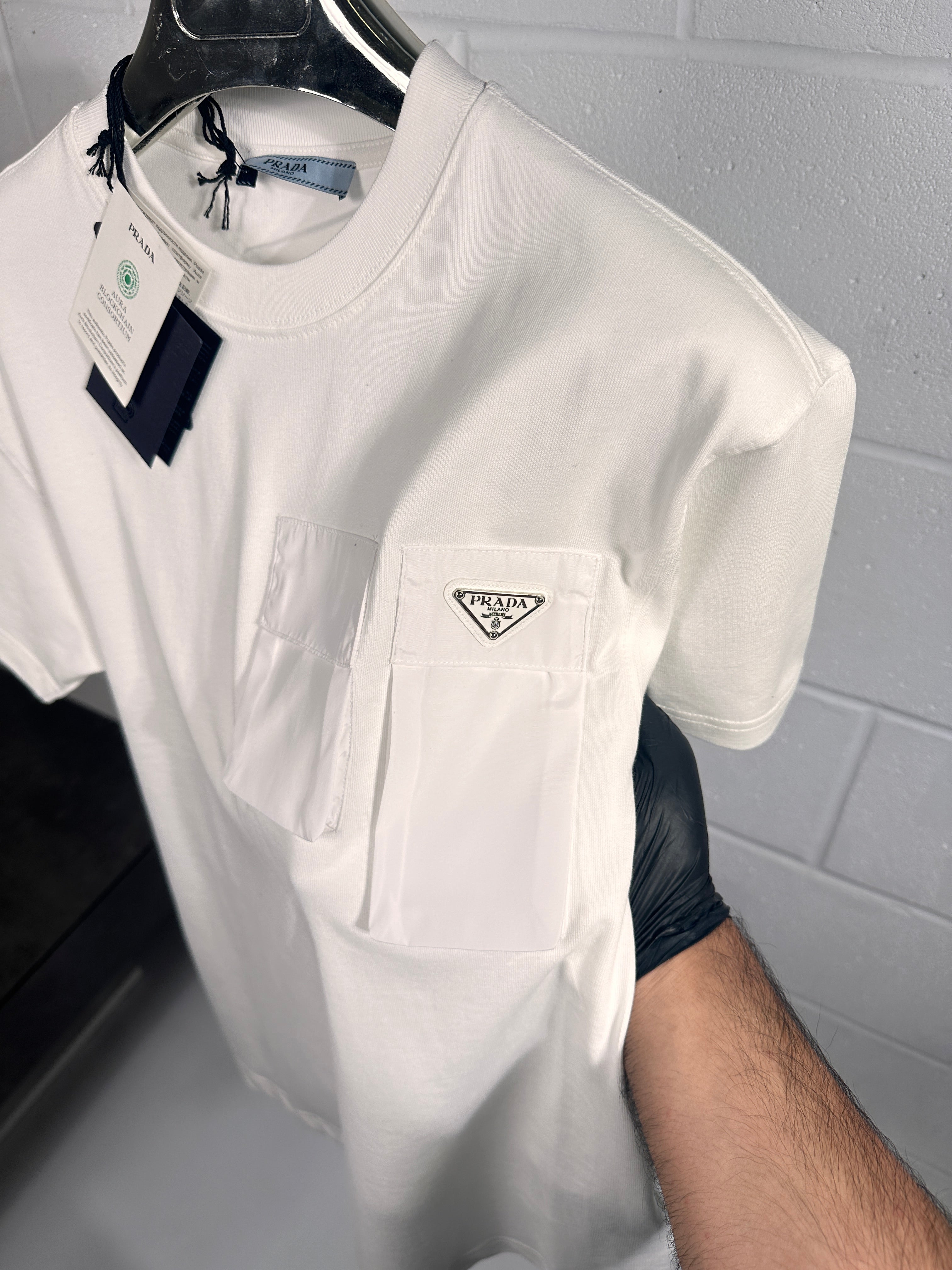 Prada double pocket tee