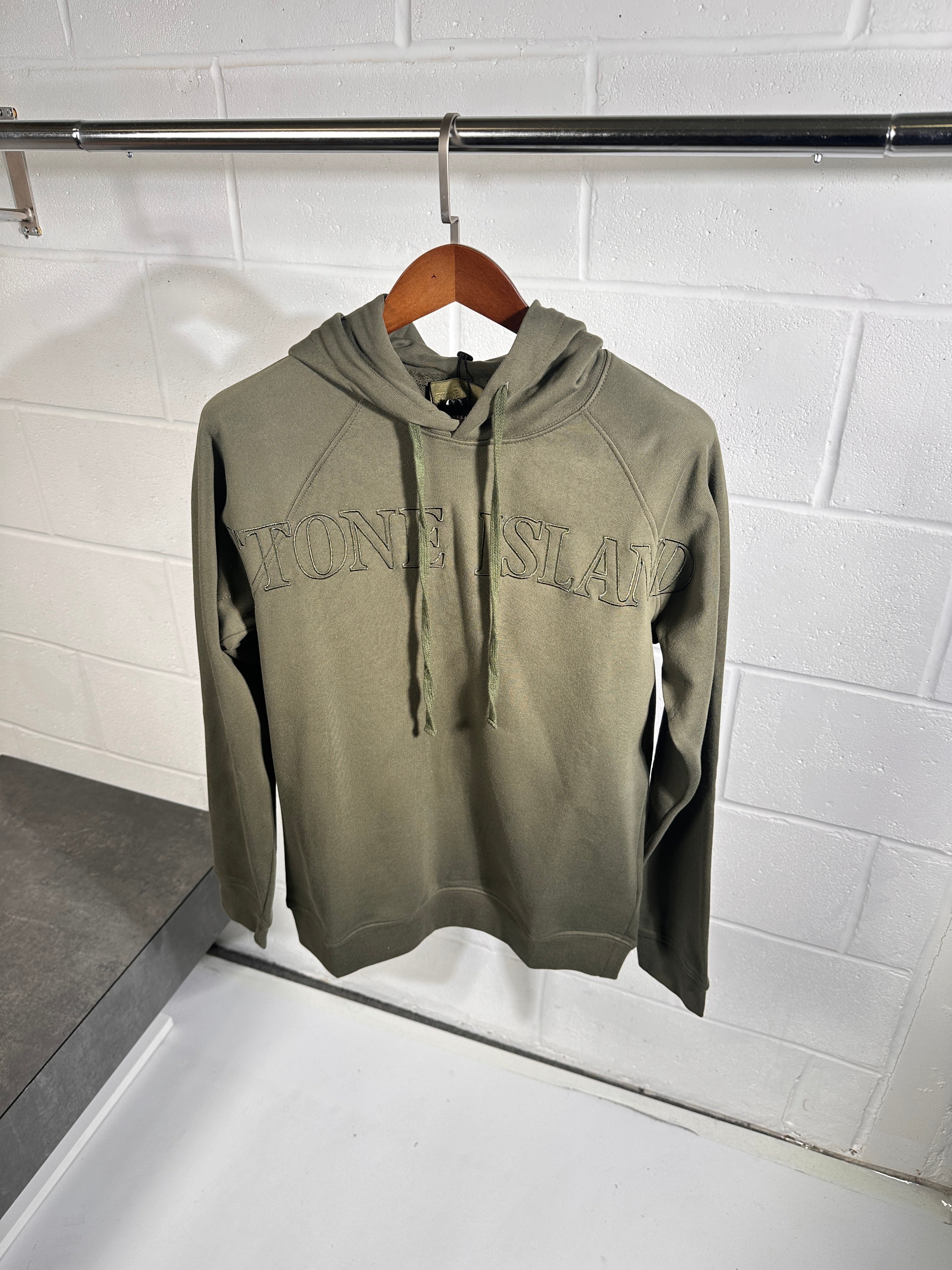 SI ghost logo hoodie green