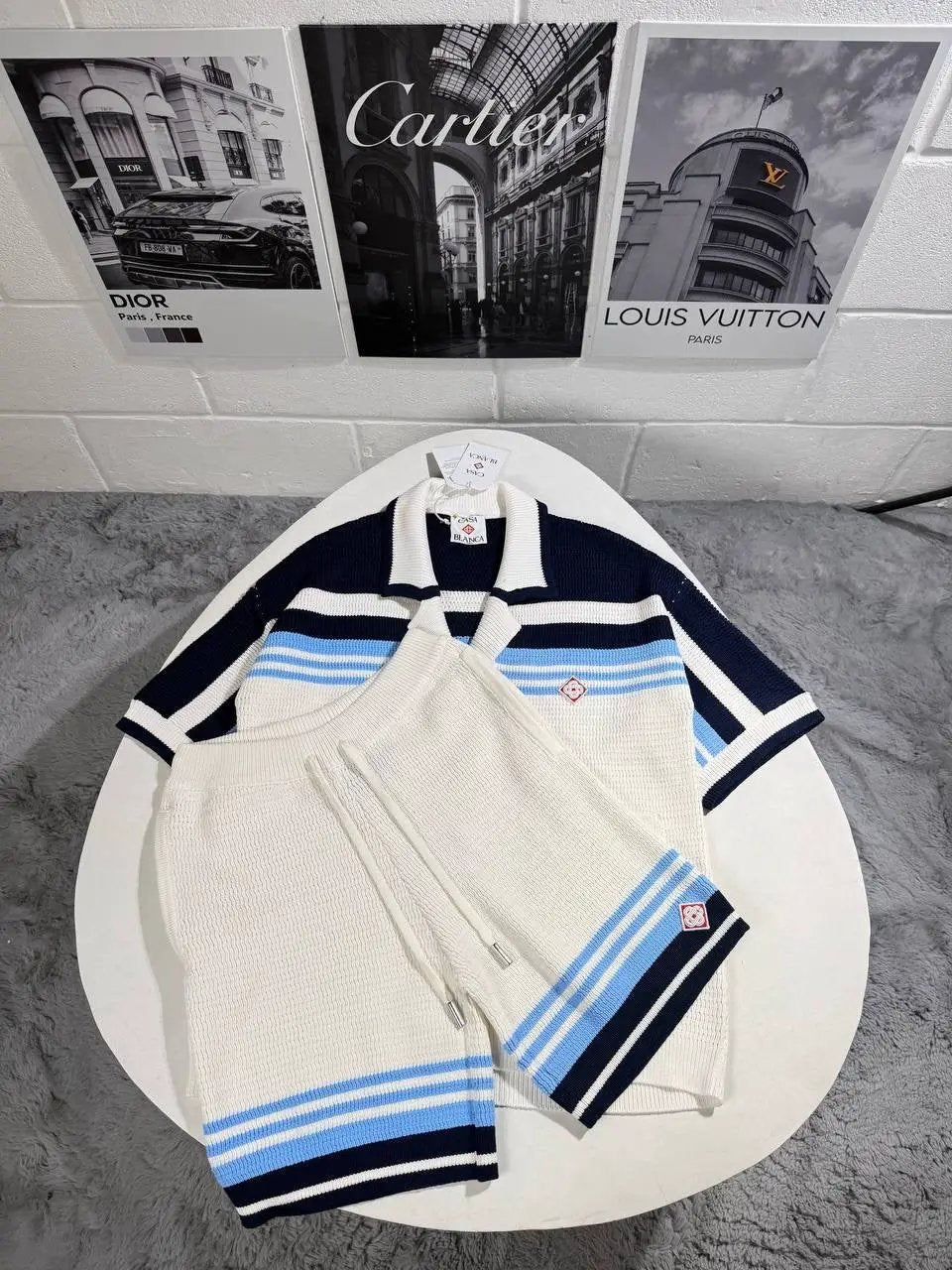 CASA KNITTED SHORTSET Stock supplier