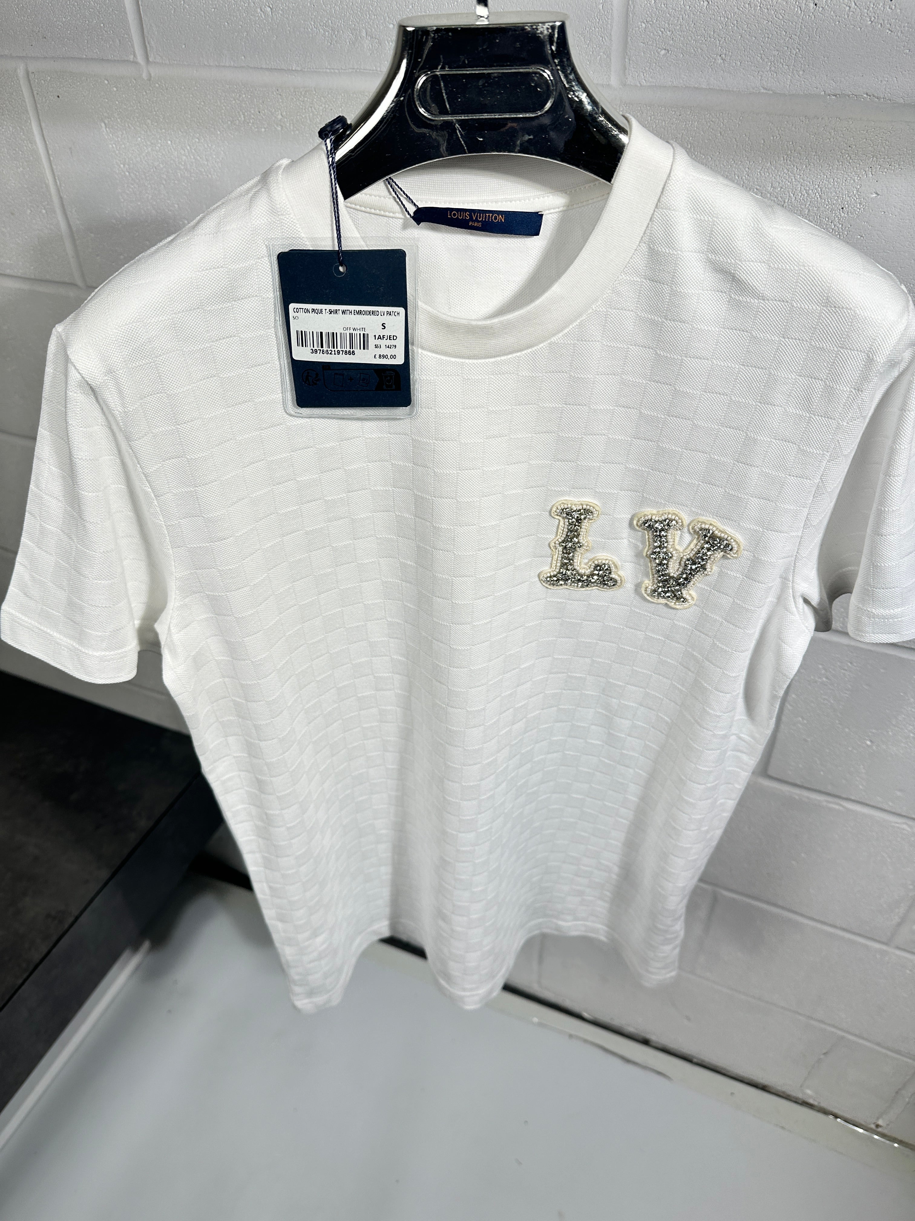 Lv diamond tee white