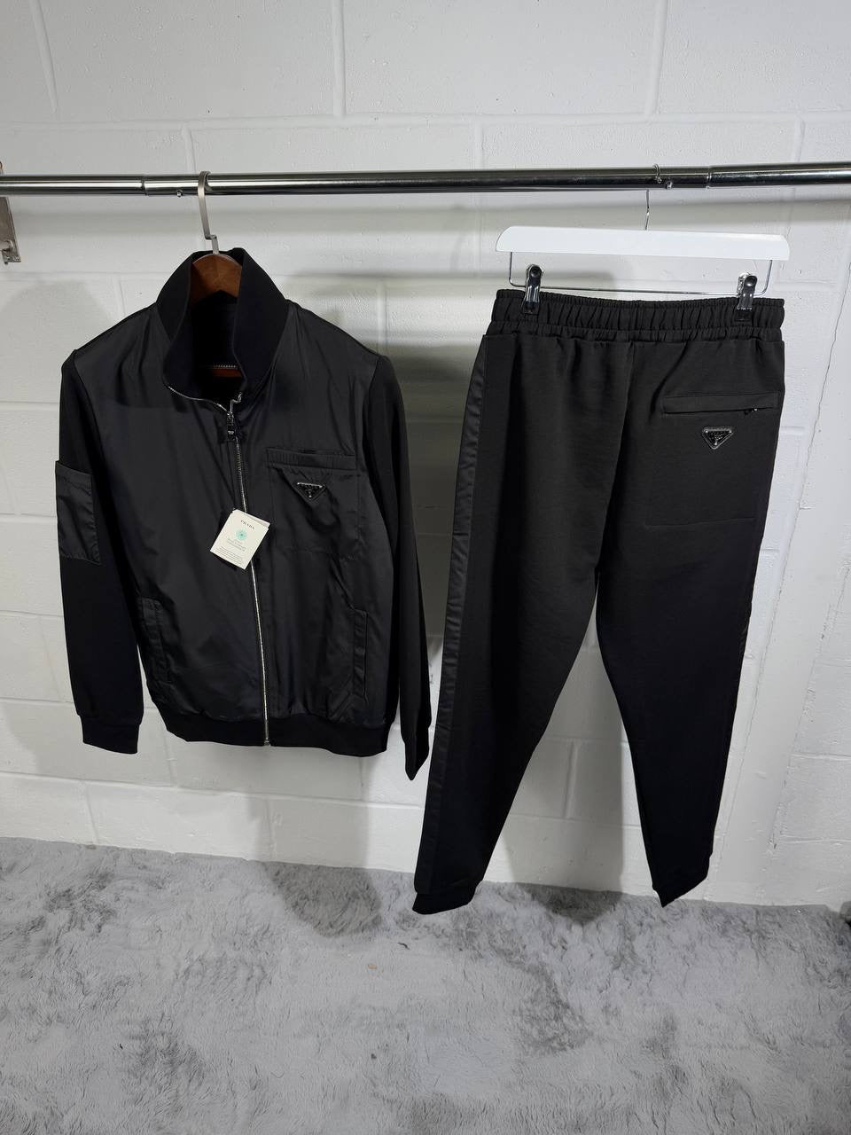 PRADA BLACK TRACKSUIT